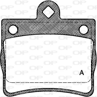 OPEN PARTS Комплект тормозных колодок, дисковый тормоз BPA0630.00